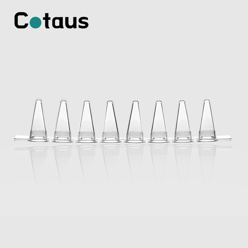 0.1ml transparan PCR 8-tib Tib